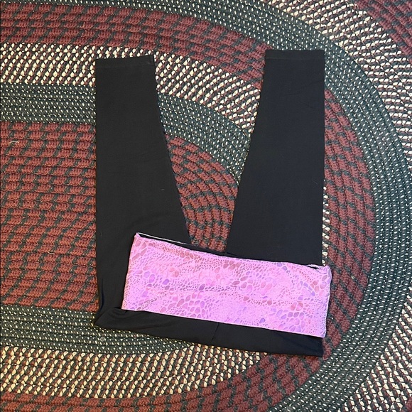 PINK Victoria's Secret Pants - PINK‎ Victoria’s Secret Fold Over Y2K Leggings Size Large